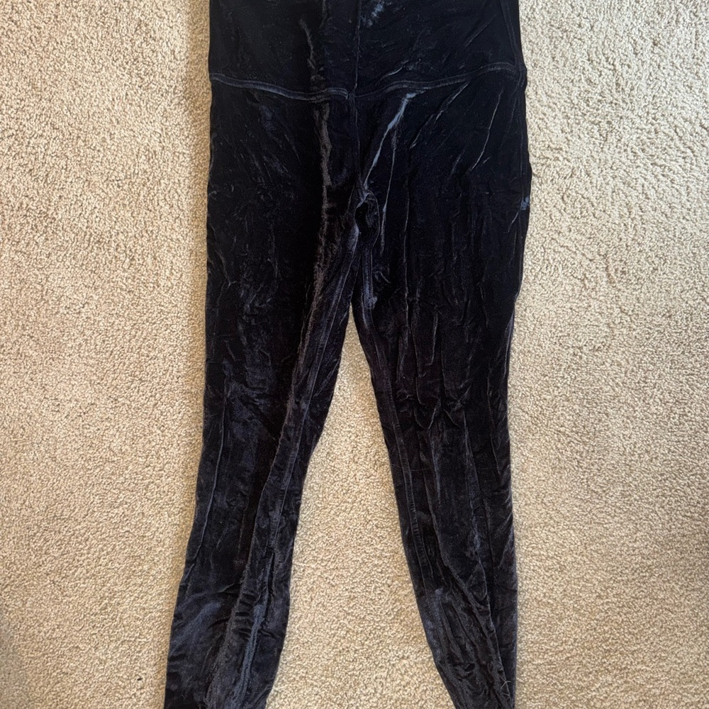 Lululemon Athletica Velvet Black Leggings